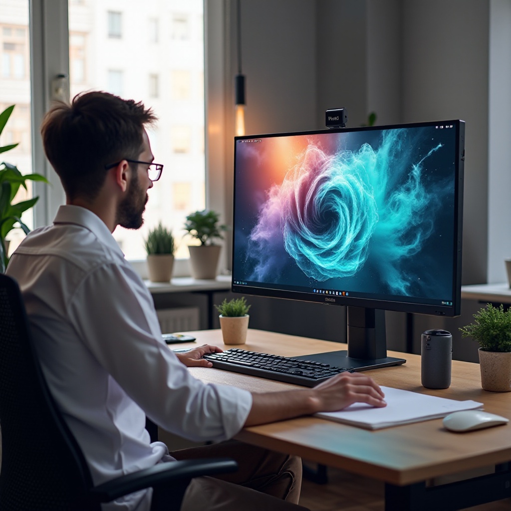 monitor de computador para fotografia