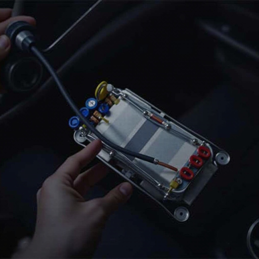 como carregar um capacitor de áudio de carro
