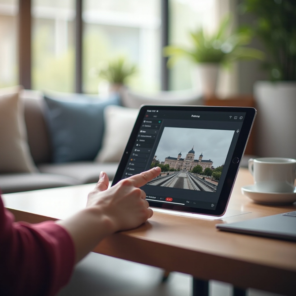 como reduzir o tamanho da foto no iPad