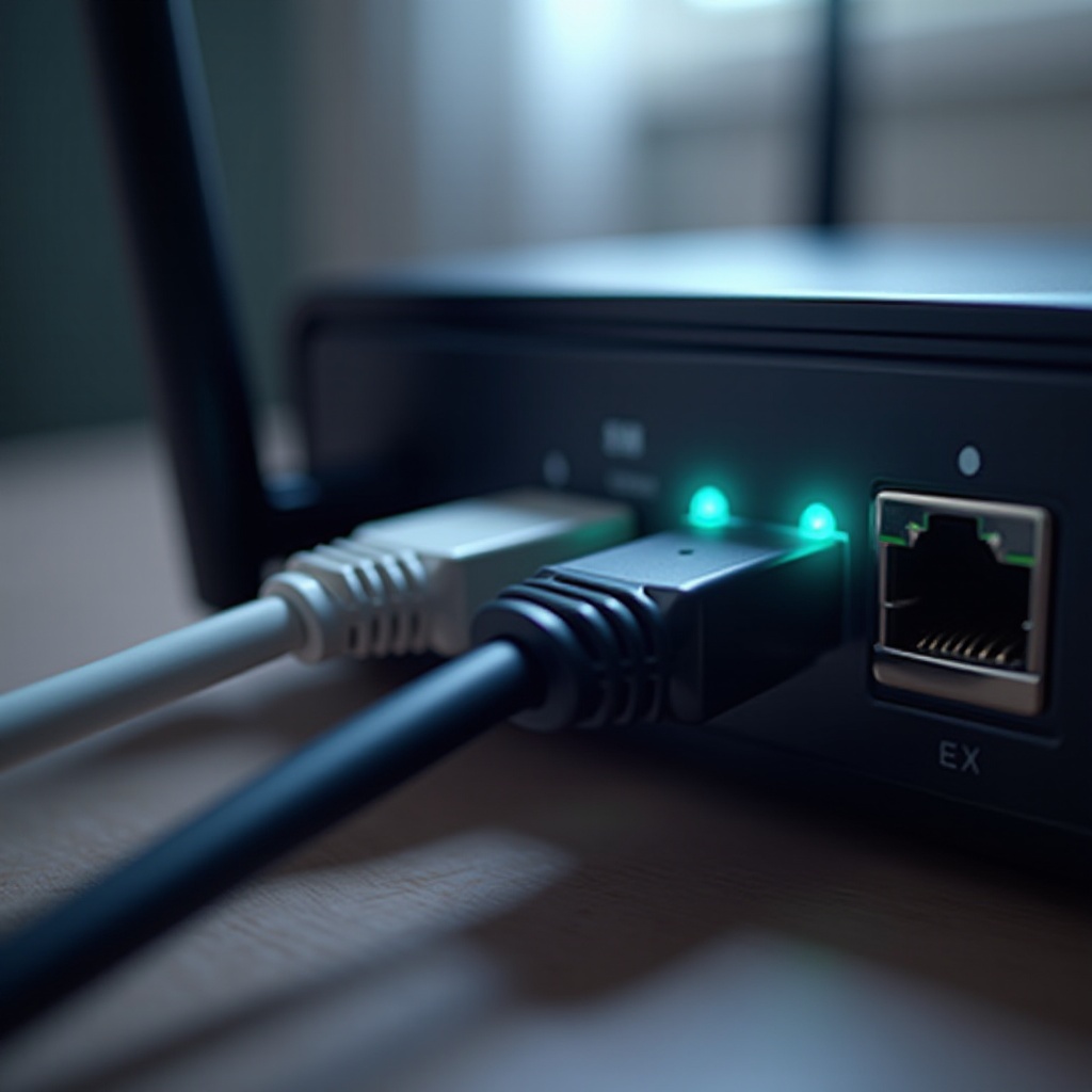 podłącz kabel ethernet do modemu lub routera