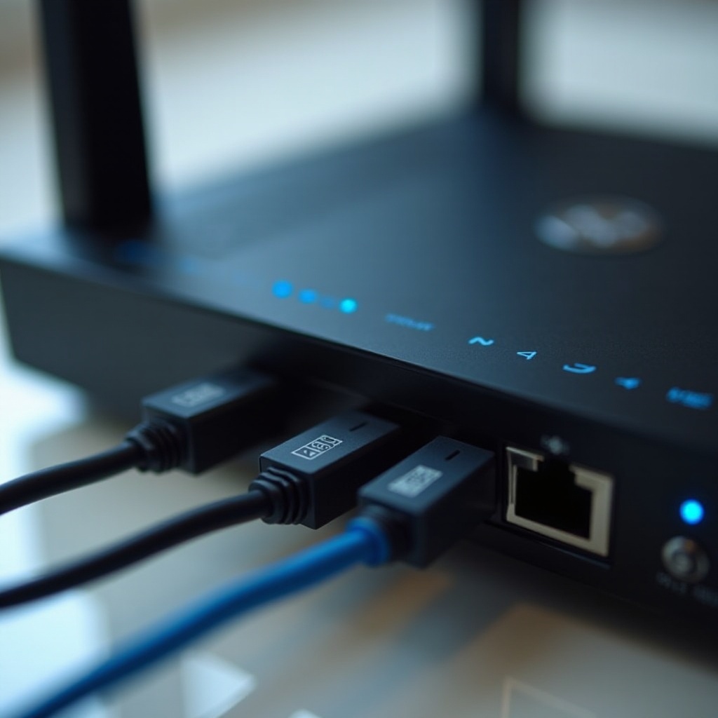 เชื่อมต่อสายเคเบิลอีเธอร์เน็ตกับโมเด็มหรือเราเตอร์