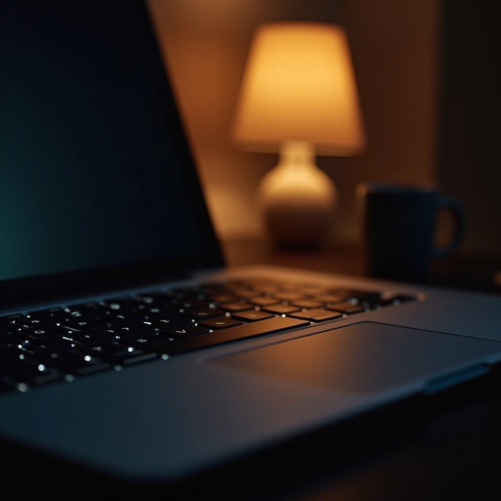 luz de fundo do teclado do macbook não está funcionando