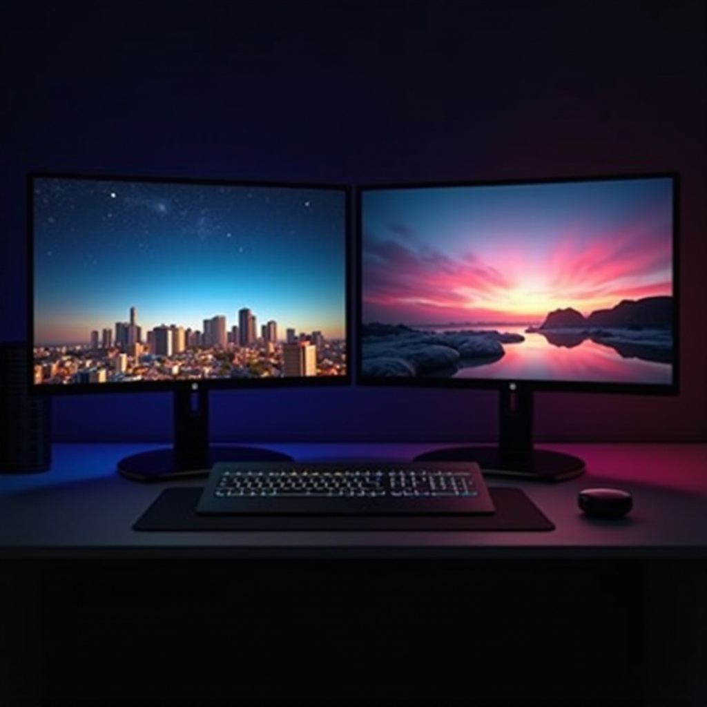 definir papéis de parede diferentes em dois monitores