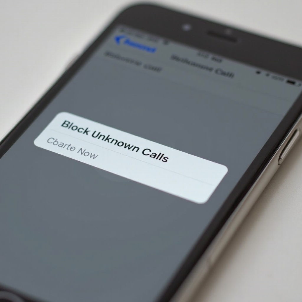 como bloquear chamadas desconhecidas no iPhone