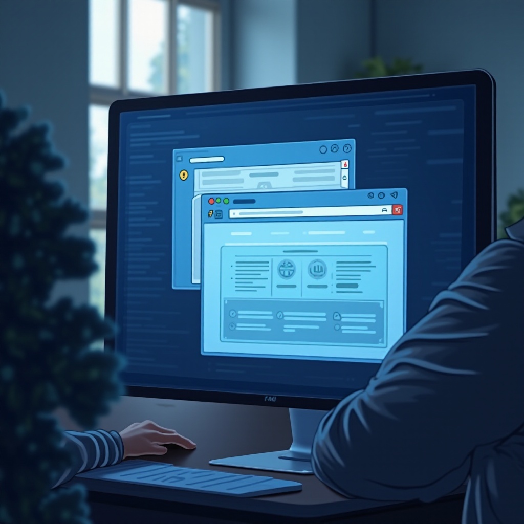 como forçar o fechamento de uma aba no Windows