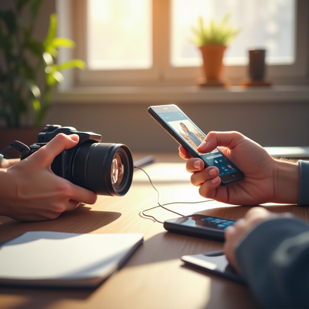 как передать фотографии на телефон