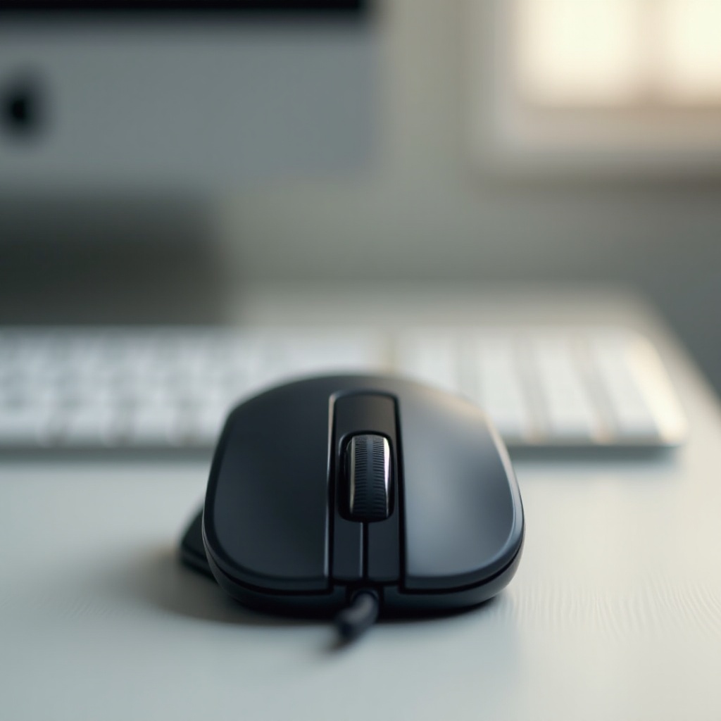 como limpar a roda de rolagem do mouse