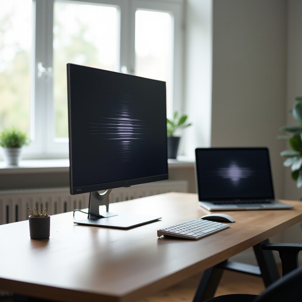 Monitor miga (włącza się i wyłącza) po podłączeniu do laptopa