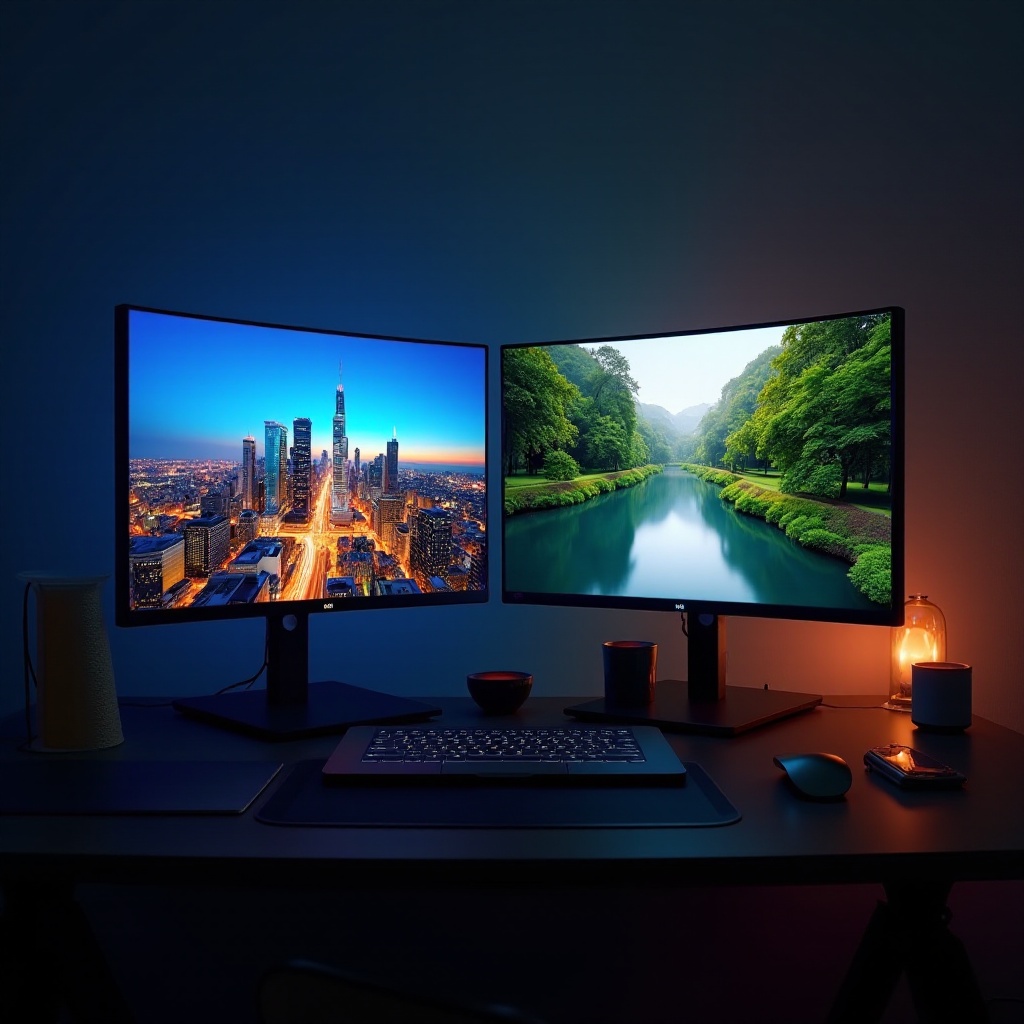 ustaw różne tapety na dwóch monitorach