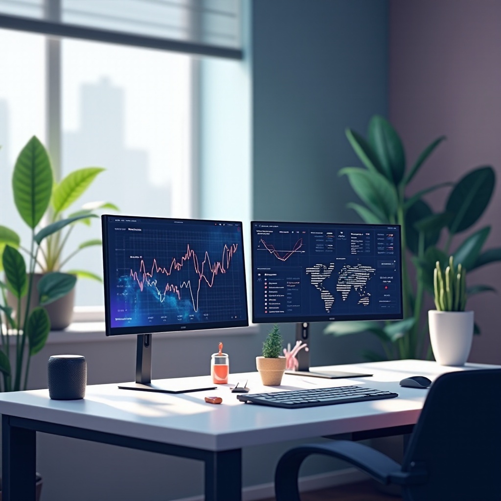 computador barato com dois monitores